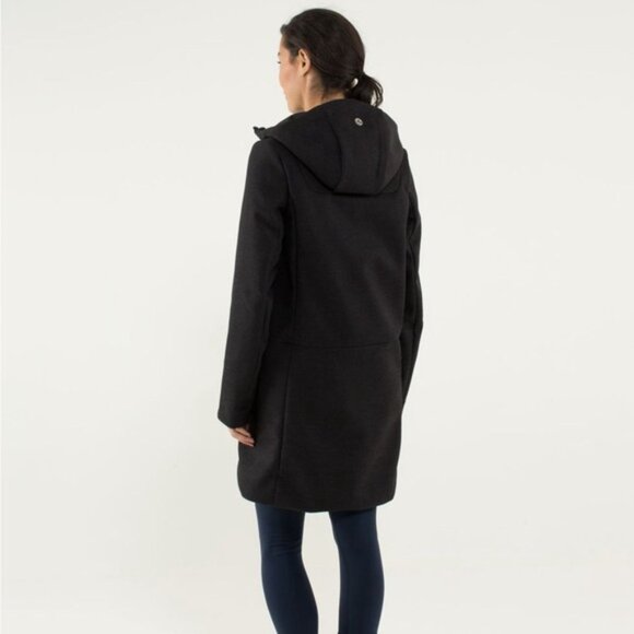 Lululemon City Softshell Tweed Black Jacket — Size M/L Approx - Picture 2 of 12